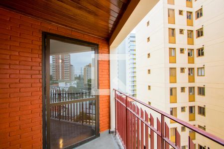 Varanda da sala de apartamento à venda com 3 quartos, 140m² em Jardim Bela Vista, Santo André