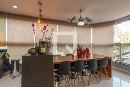 Varanda gourmet de apartamento à venda com 4 quartos, 120m² em Buritis, Belo Horizonte