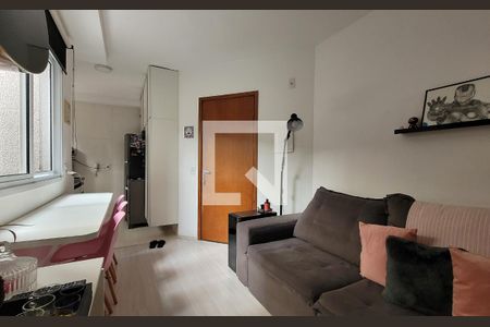 Sala de apartamento à venda com 2 quartos, 64m² em Campestre, Santo André