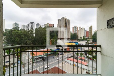 Varanda/Sala de apartamento à venda com 1 quarto, 40m² em Vila Andrade, São Paulo