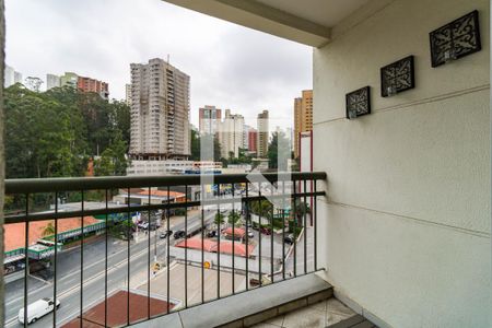 Varanda/Sala de apartamento à venda com 1 quarto, 40m² em Vila Andrade, São Paulo