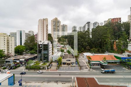 Vista/Varanda/Sala de apartamento à venda com 1 quarto, 40m² em Vila Andrade, São Paulo