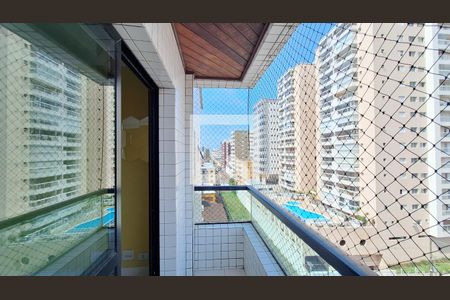 Varanda da sala de apartamento para alugar com 4 quartos, 158m² em Canto do Forte, Praia Grande