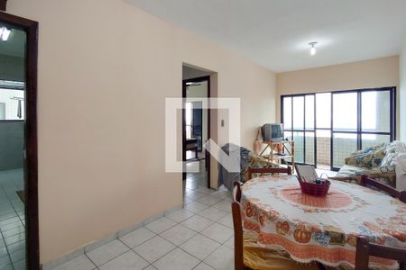 Sala de apartamento para alugar com 1 quarto, 60m² em Maracanã, Praia Grande