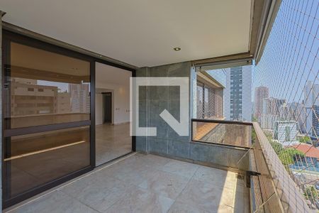 Varanda da Sala de apartamento à venda com 4 quartos, 252m² em Savassi, Belo Horizonte