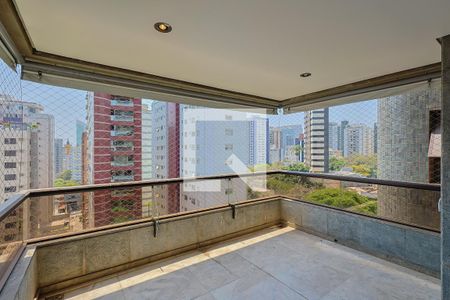 Varanda da Sala de apartamento à venda com 4 quartos, 252m² em Savassi, Belo Horizonte