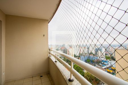 Varanda da sala de apartamento para alugar com 3 quartos, 89m² em Vila Santa Teresa, Santo André