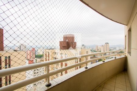 Varanda da sala de apartamento para alugar com 3 quartos, 89m² em Vila Santa Teresa, Santo André