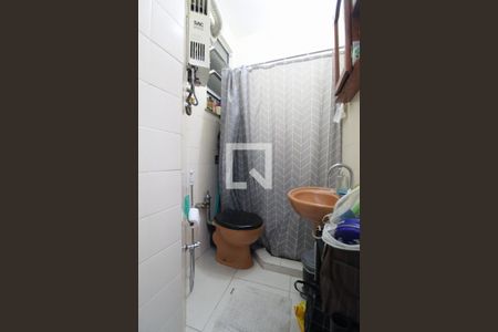 Banheiro social de apartamento à venda com 1 quarto, 30m² em Botafogo, Rio de Janeiro