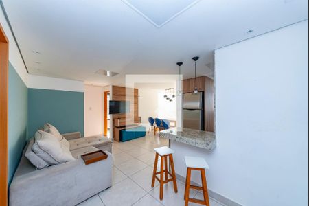 Sala de apartamento à venda com 2 quartos, 62m² em Manacás, Belo Horizonte