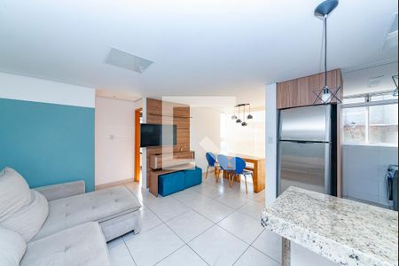 Sala de apartamento à venda com 2 quartos, 62m² em Manacás, Belo Horizonte