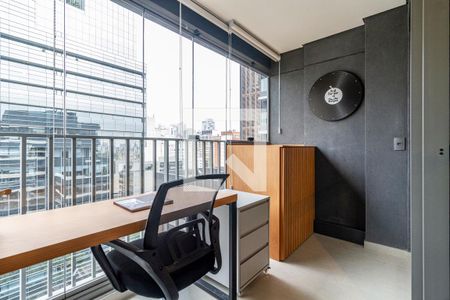 Varanda de kitnet/studio para alugar com 1 quarto, 23m² em Cerqueira César, São Paulo