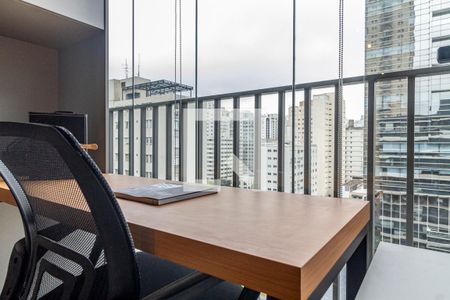 Varanda de kitnet/studio para alugar com 1 quarto, 23m² em Cerqueira César, São Paulo