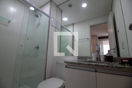 Banheiro da Suíte de kitnet/studio à venda com 1 quarto, 43m² em Campo Belo, São Paulo