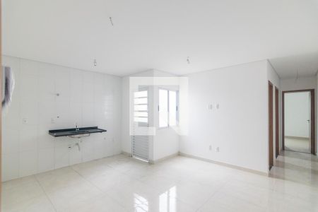 Sala de apartamento à venda com 2 quartos, 55m² em Jardim das Maravilhas, Santo André