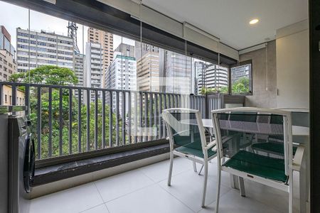 Varanda de apartamento para alugar com 1 quarto, 48m² em Jardim Paulista, São Paulo