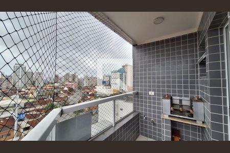 Varanda gourmet de apartamento para alugar com 1 quarto, 45m² em Nova Mirim, Praia Grande