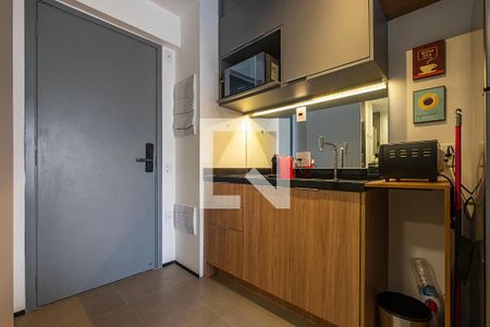 Sala/Quarto/Cozinha de apartamento à venda com 1 quarto, 28m² em Cerqueira César, São Paulo