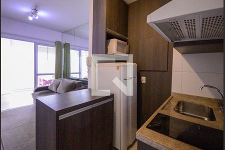 Sala/Cozinha   de apartamento à venda com 1 quarto, 40m² em Vila Dom Pedro I, São Paulo