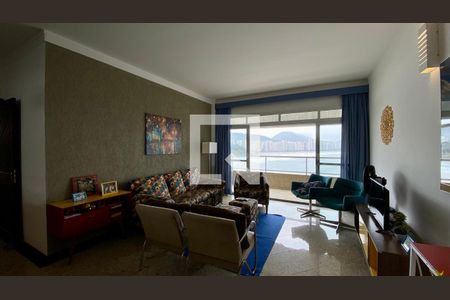 Sala de apartamento para alugar com 4 quartos, 150m² em Vila Luis Antônio, Guarujá