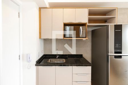 Cozinha de kitnet/studio à venda com 1 quarto, 28m² em Santo Amaro, São Paulo