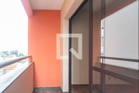 Varanda da Sala de apartamento para alugar com 1 quarto, 59m² em Vila Alzira, Santo André