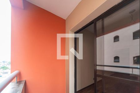 Varanda da Sala de apartamento para alugar com 1 quarto, 59m² em Vila Alzira, Santo André