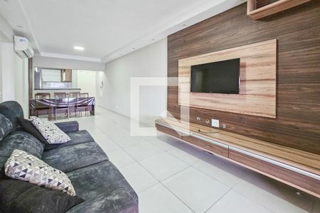 Sala de apartamento para alugar com 3 quartos, 117m² em Jardim Asturias, Guarujá