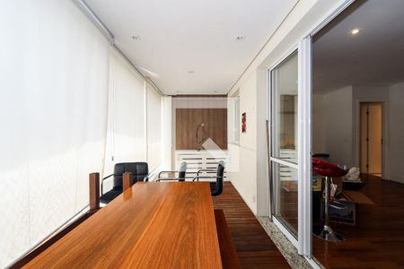 Varanda da Sala de apartamento para alugar com 3 quartos, 128m² em Vila Andrade, São Paulo