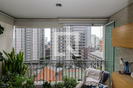 Varanda da Sala de apartamento à venda com 3 quartos, 128m² em Jardim das Acácias, São Paulo