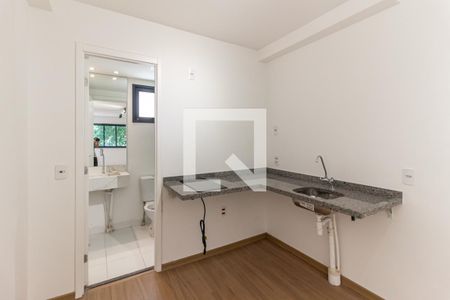 Cozinha de kitnet/studio para alugar com 1 quarto, 26m² em Vila Buarque, São Paulo