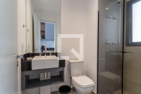 Banheiro de kitnet/studio para alugar com 1 quarto, 24m² em Vila Olímpia, São Paulo