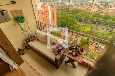 Varanda da Sala de apartamento para alugar com 3 quartos, 102m² em Vila Monte Alegre, São Paulo