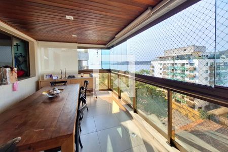 Varanda da Sala de apartamento à venda com 3 quartos, 120m² em Charitas, Niterói