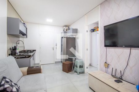 Sala e Cozinha de apartamento à venda com 1 quarto, 32m² em Centro, Osasco