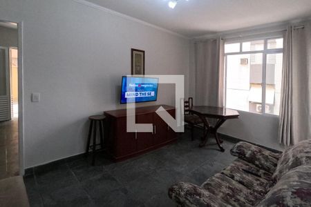 Sala de apartamento para alugar com 1 quarto, 60m² em José Menino, Santos