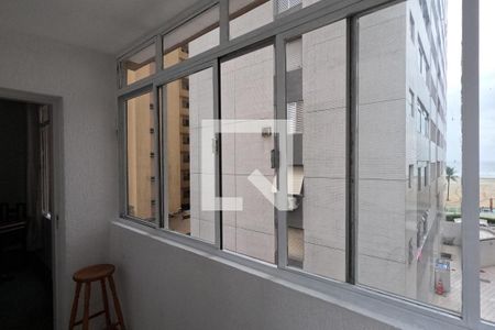 Varanda da Sala de apartamento para alugar com 1 quarto, 60m² em José Menino, Santos