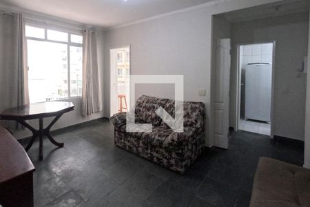 Sala de apartamento para alugar com 1 quarto, 60m² em José Menino, Santos