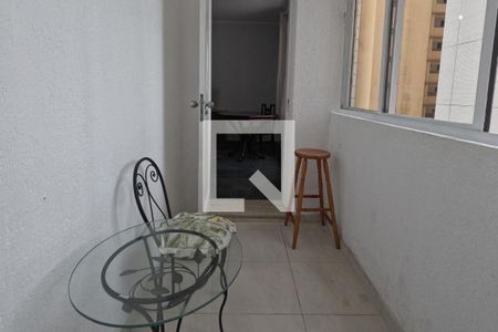 Varanda da Sala de apartamento para alugar com 1 quarto, 60m² em José Menino, Santos