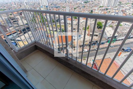 Varanda da Sala de apartamento para alugar com 2 quartos, 38m² em Jardim Adutora, São Paulo