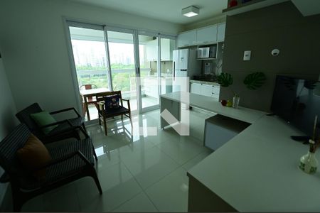 Sala de apartamento para alugar com 1 quarto, 44m² em Setor Bueno, Goiânia