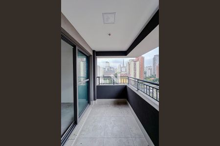 Varanda da Sala/Quarto de kitnet/studio à venda com 1 quarto, 29m² em Chácara Klabin, São Paulo