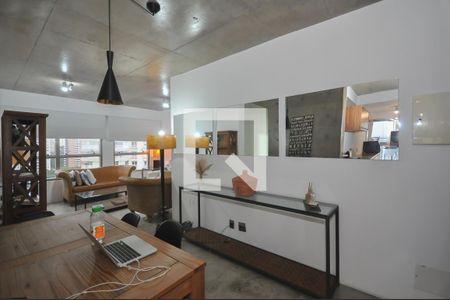 Sala de apartamento à venda com 2 quartos, 70m² em Panamby, São Paulo