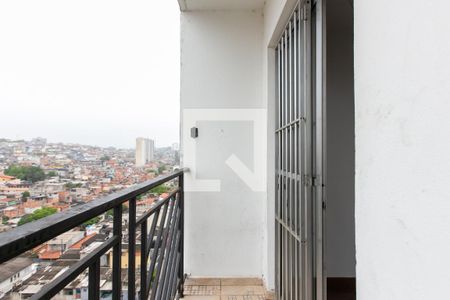 Varanda da Sala  de apartamento à venda com 2 quartos, 48m² em Vila Carmosina, São Paulo