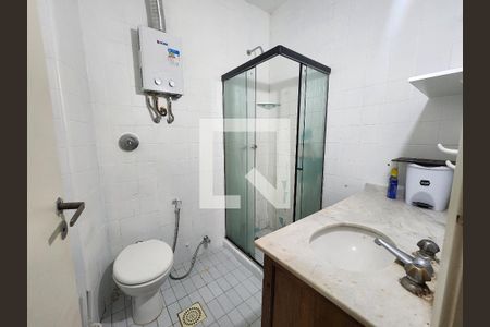 Banheiro de apartamento à venda com 1 quarto, 35m² em Laranjeiras, Rio de Janeiro