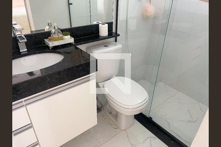 Banheiro da Suíte de apartamento à venda com 4 quartos, 187m² em Eldorado, Contagem