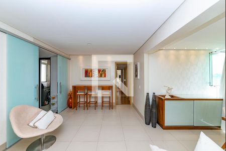 Sala de apartamento à venda com 4 quartos, 108m² em Estoril, Belo Horizonte