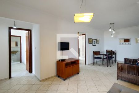 Sala de apartamento para alugar com 3 quartos, 93m² em Guilhermina, Praia Grande