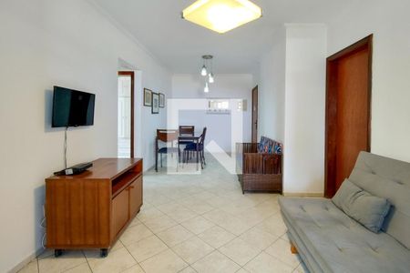 Sala de apartamento para alugar com 3 quartos, 93m² em Guilhermina, Praia Grande