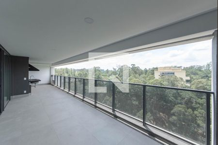 Varanda de apartamento à venda com 4 quartos, 186m² em Jardim Morumbi, São Paulo